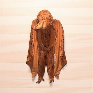Pottery Barn Kids Pterodactyl Light Up Dinosaur Halloween Costume Size 4-6 Orang